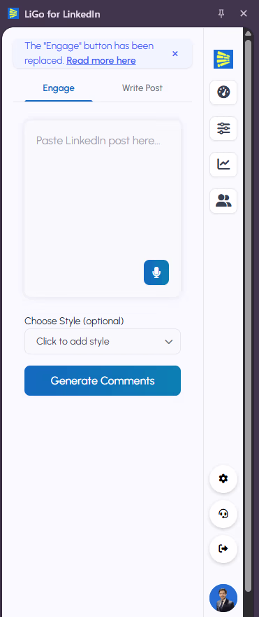 Extension Profile Icons