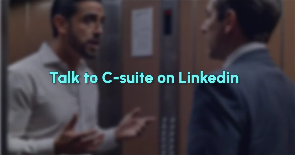 You only have 10 seconds to get their attention on Linkedin