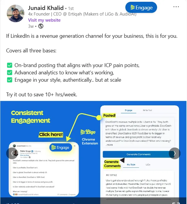Linkedin carousel post