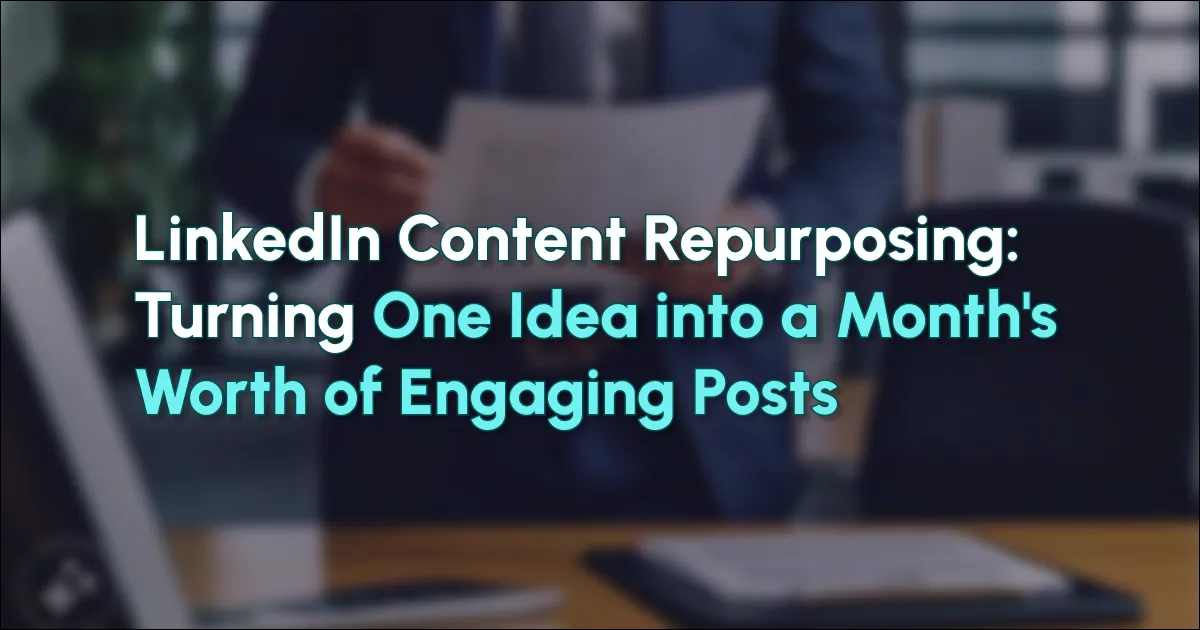 Content repurposing workflow diagram