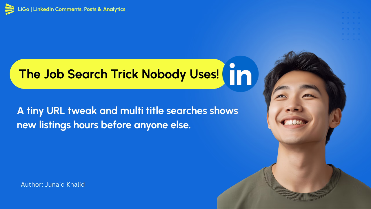 LinkedIn Job Search Hack: How to See Jobs Before Everyone Else