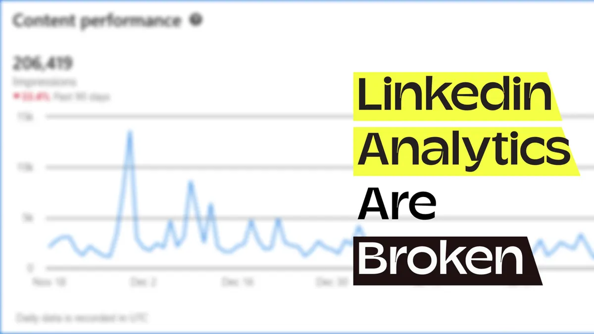 Linkedin Analytics are broken