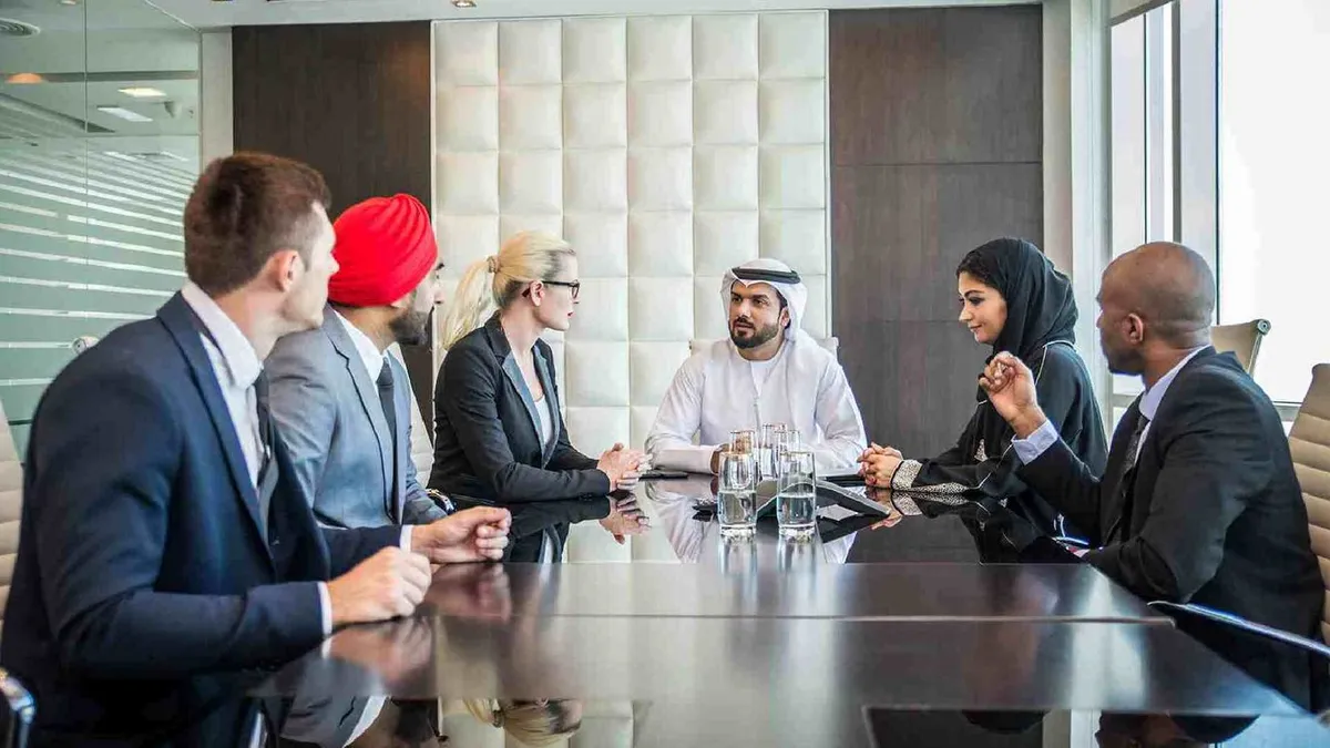 Business professionals in Dubai