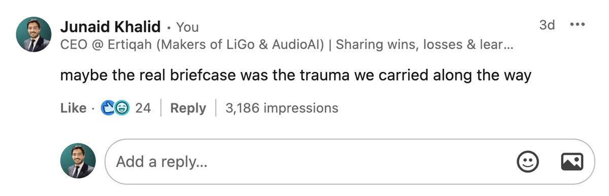 Funny LinkedIn comments get a lot of reactions but not that many impressions