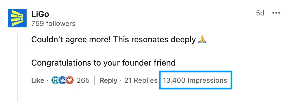 LinkedIn Comments via Company Page work great for attracting followers